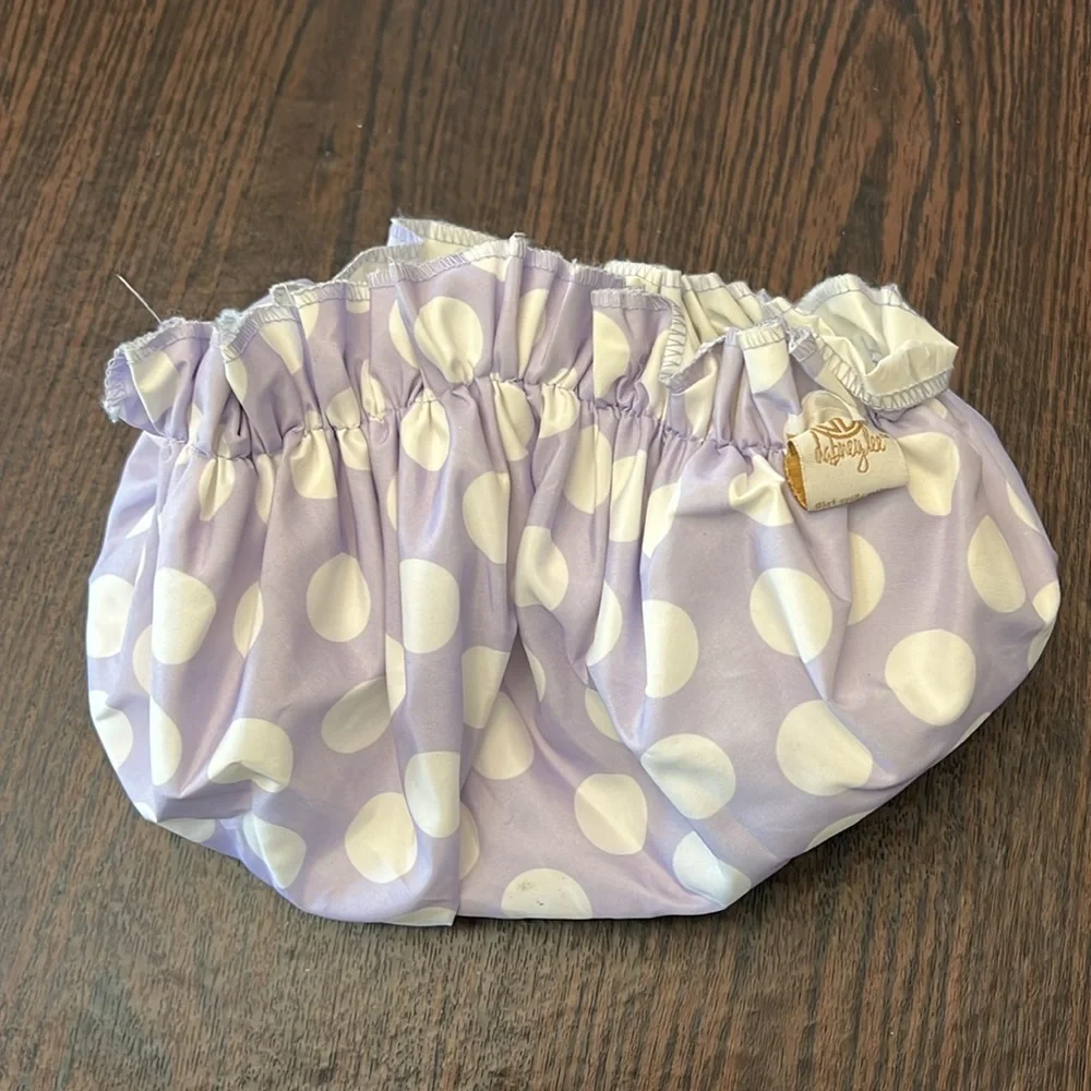 Purple and White Polkadot Shower Cap